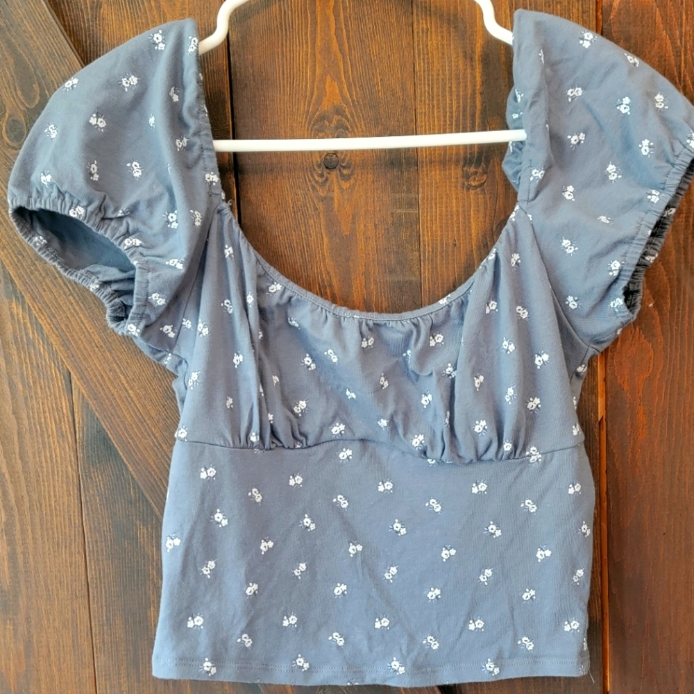 Hollister Ruched Bust Crop Top